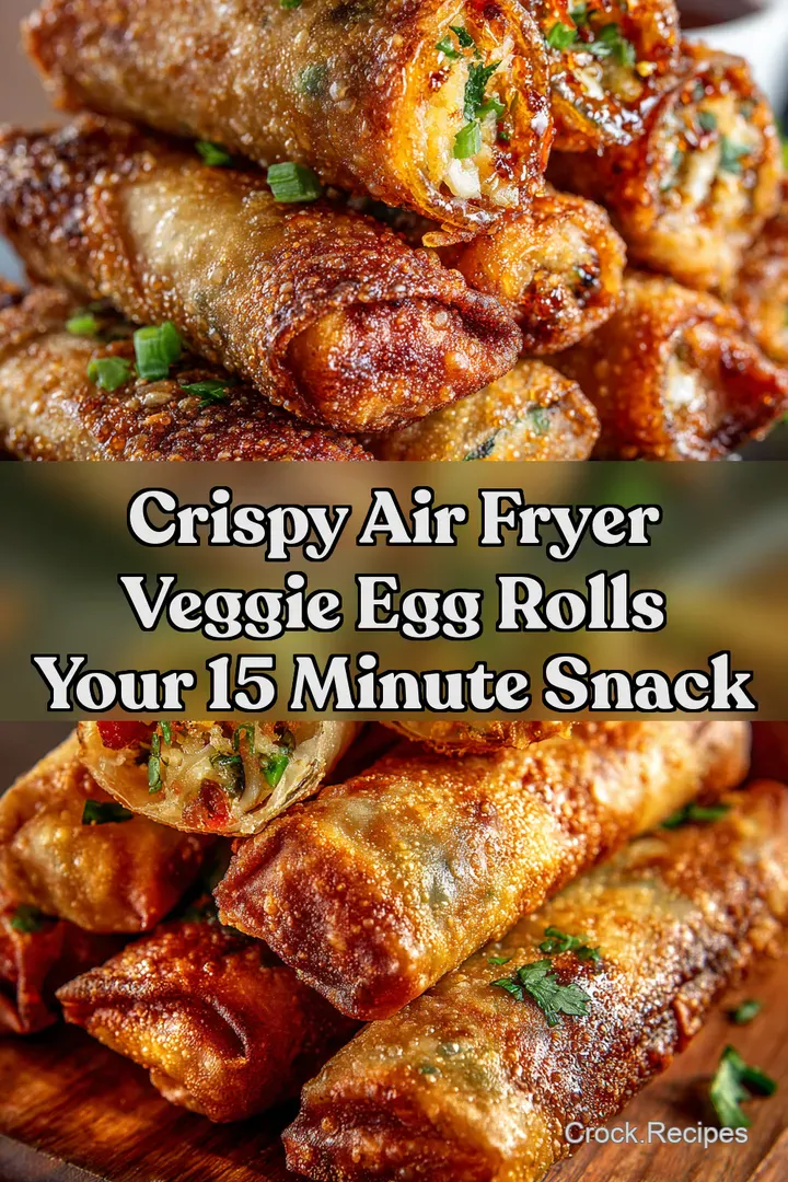 Crispy Air Fryer Veggie Egg Rolls Your 15 Minute Snack