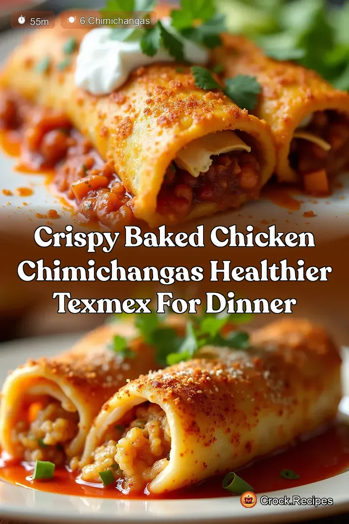 Crispy Baked Chicken Chimichangas Healthier TexMex for Dinner