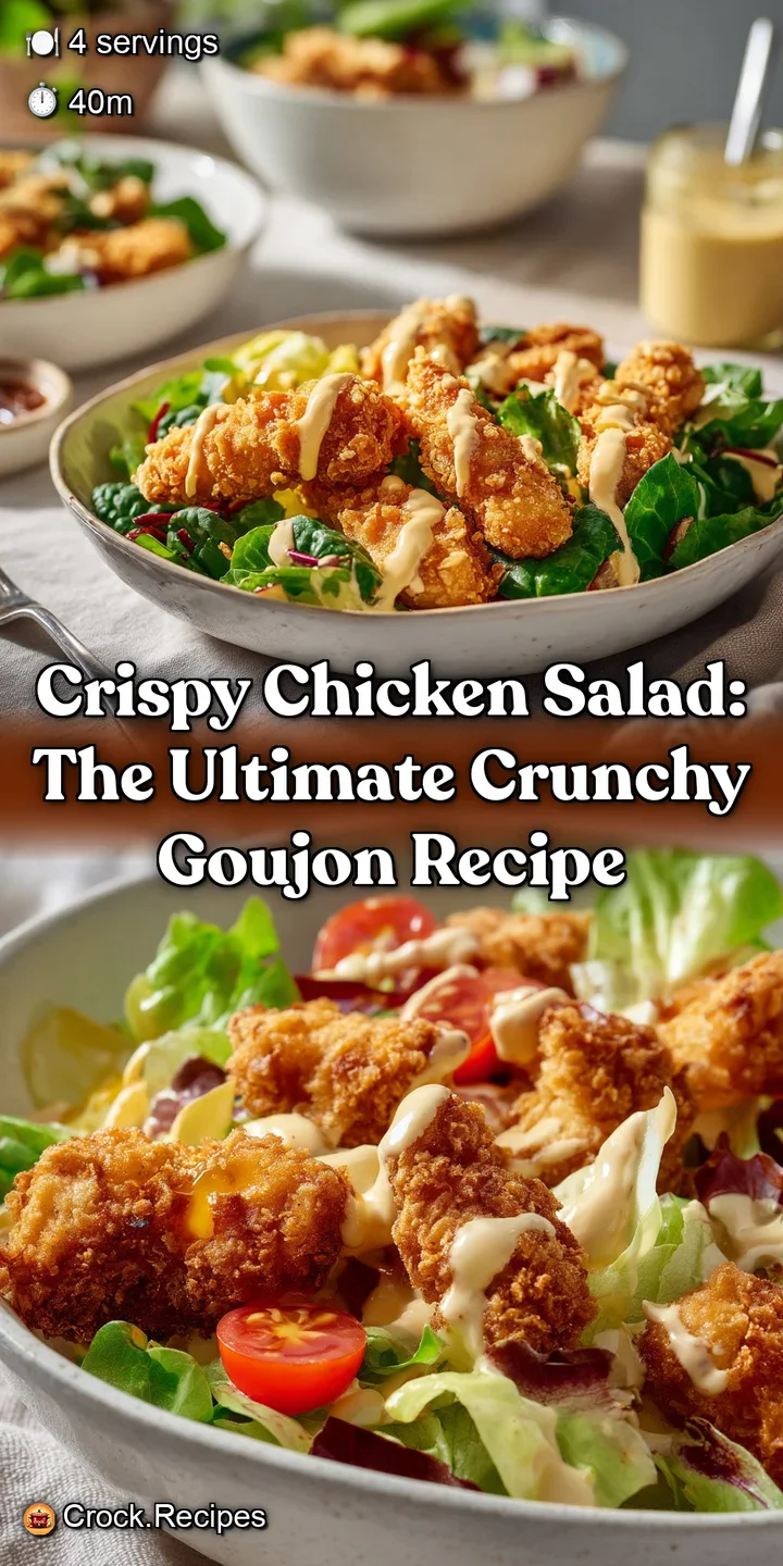 Crispy Chicken Salad: The Ultimate Crunchy Goujon Recipe