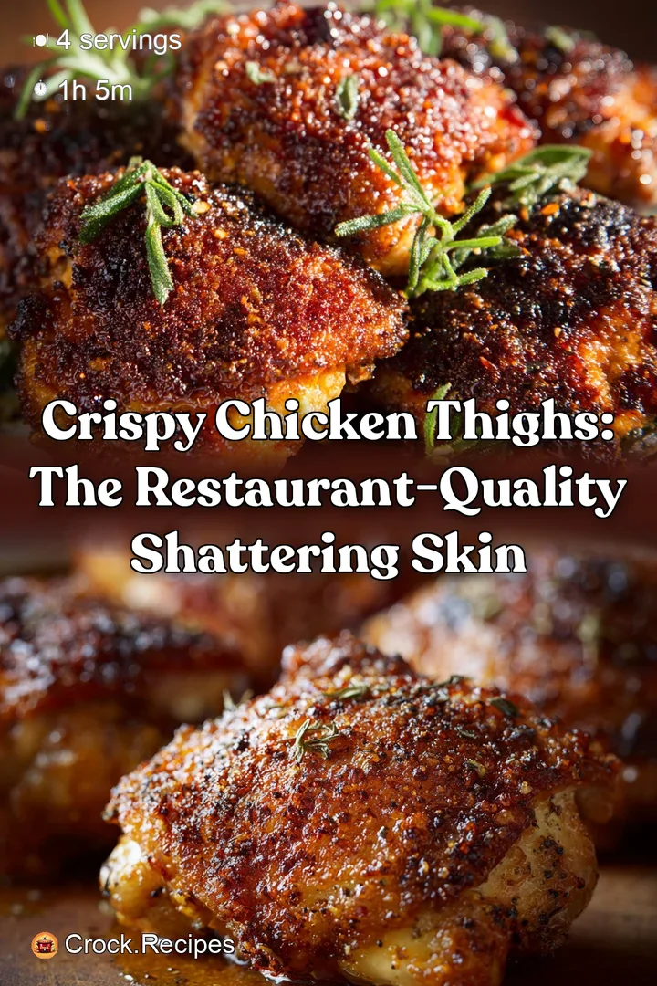 Crispy Chicken Thighs: The Restaurant-Quality Shattering Skin