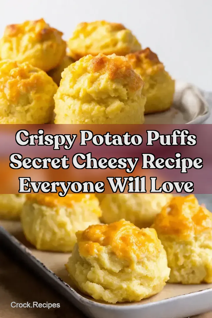 Crispy Potato Puffs Secret Cheesy Recipe Everyone Will Love