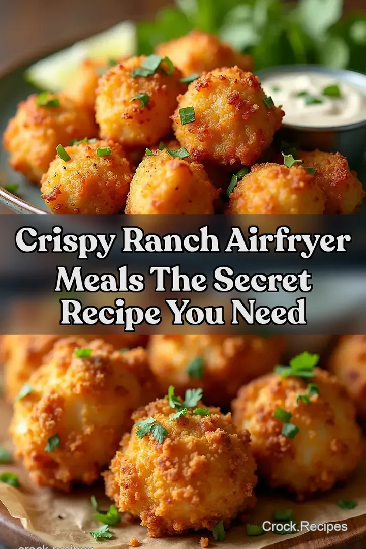 Crispy Ranch Airfryer Meals The Secret Recipe You Need