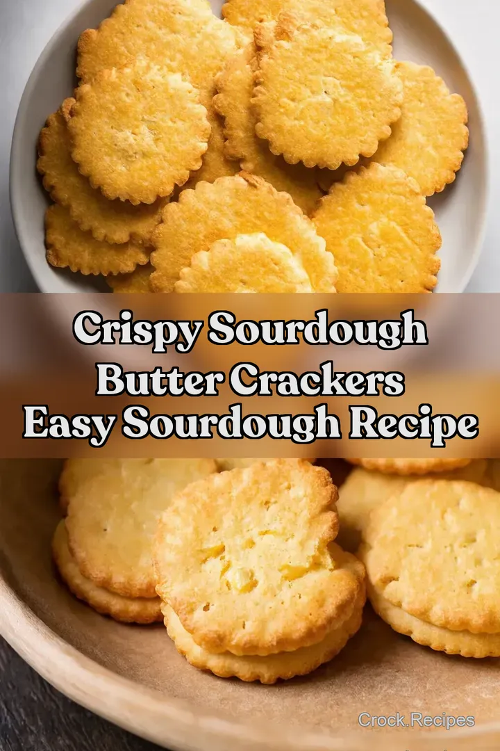 Crispy Sourdough Butter Crackers Easy Sourdough Recipe