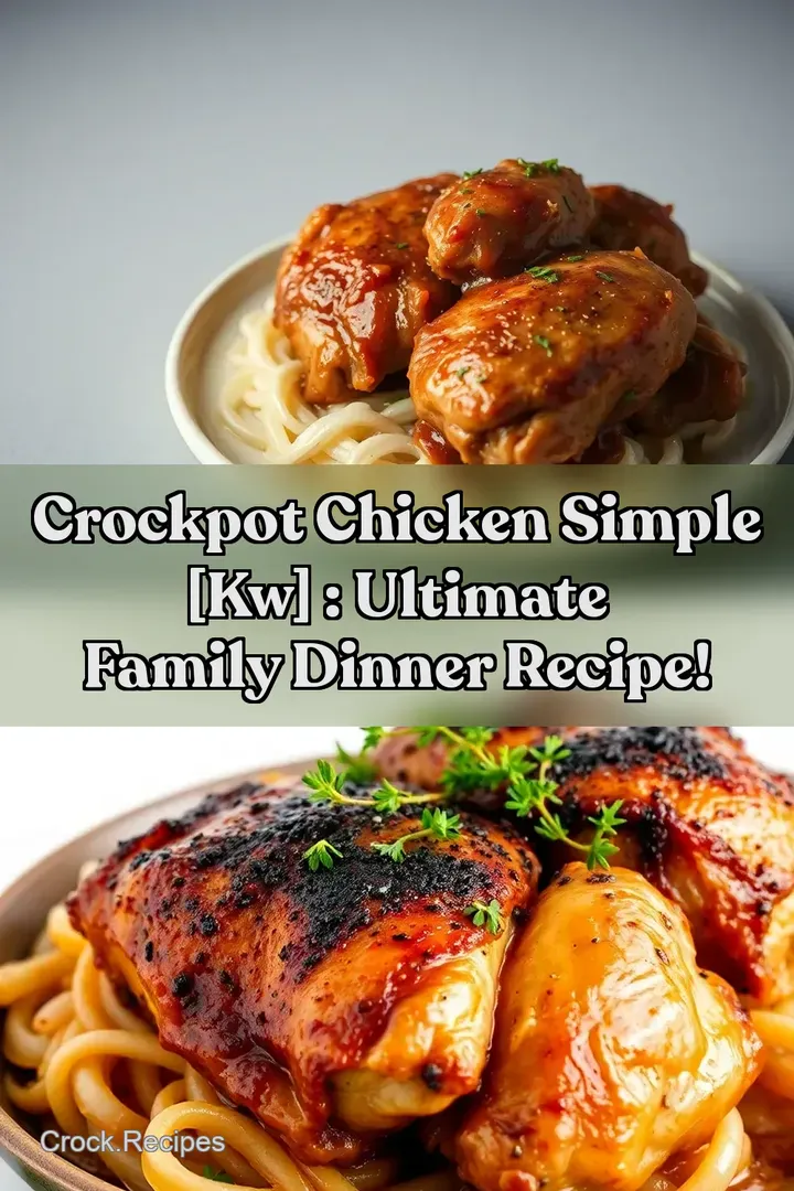 Crockpot Chicken Simple [kw] : Ultimate Family Dinner Recipe!