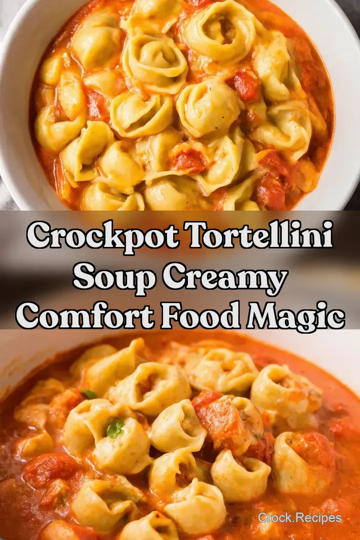 Crockpot Tortellini Soup Creamy Comfort Food Magic