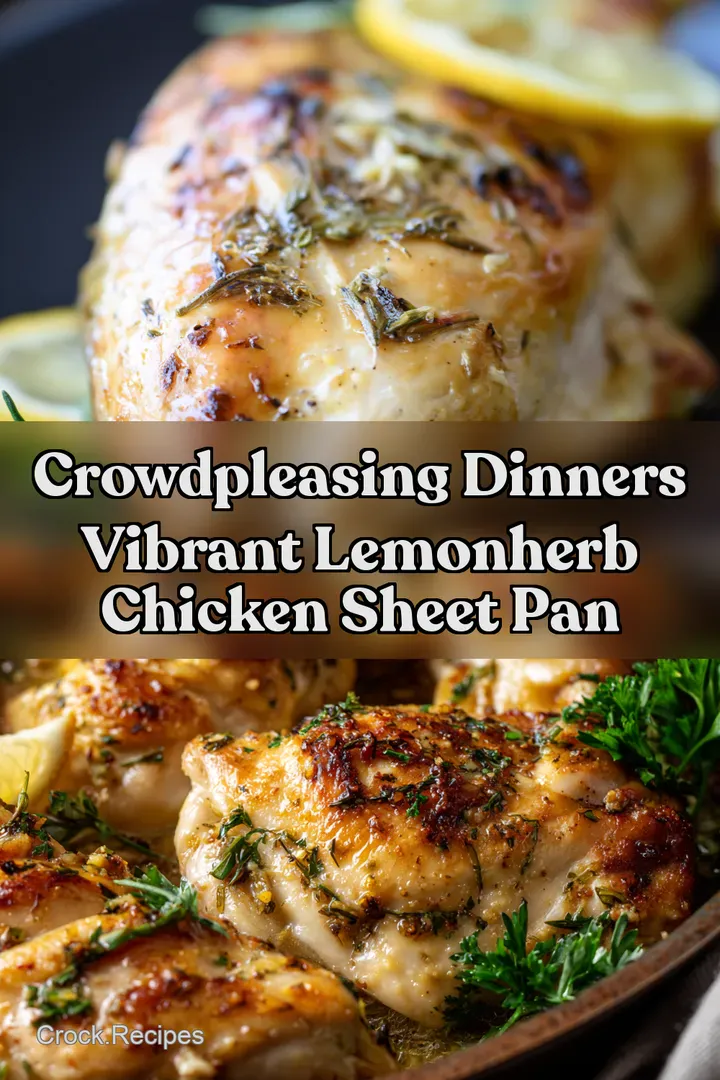 CrowdPleasing Dinners Vibrant LemonHerb Chicken Sheet Pan : PIN FOR LATER CrowdPleasing Dinners Vibrant LemonHerb Chicken Sheet Pan