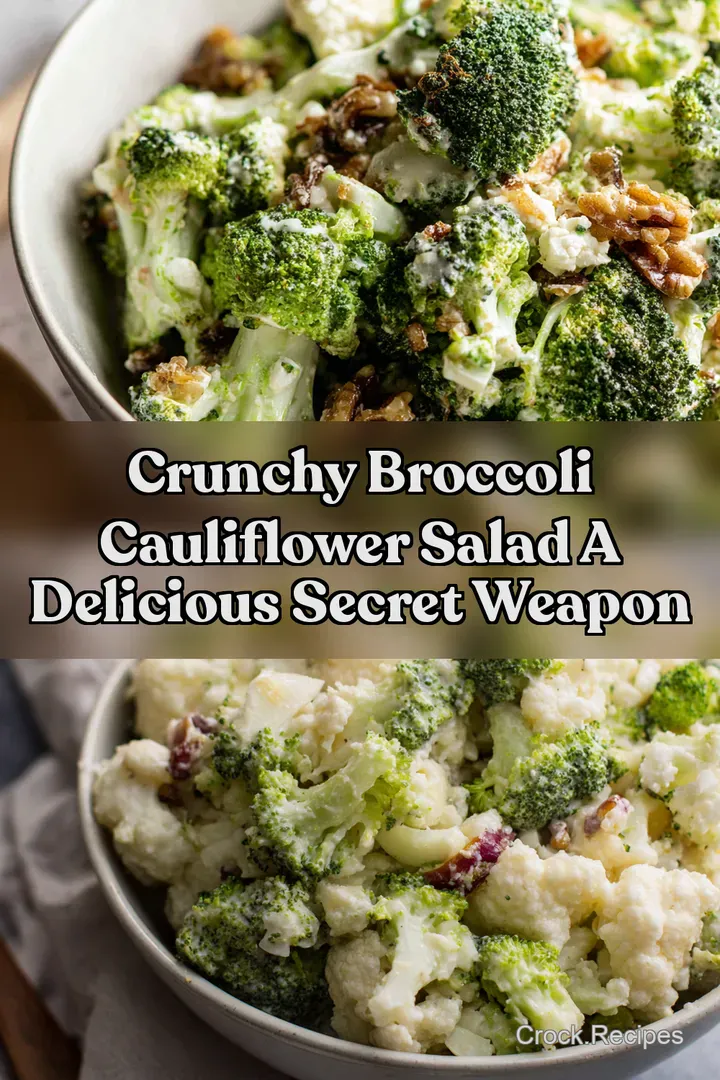 Crunchy Broccoli Cauliflower Salad A Delicious Secret Weapon