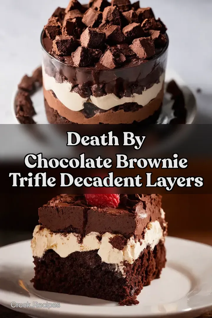 Death By Chocolate Brownie Trifle Decadent Layers