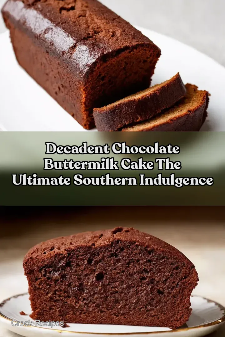 Decadent Chocolate Buttermilk Cake The Ultimate Southern Indulgence