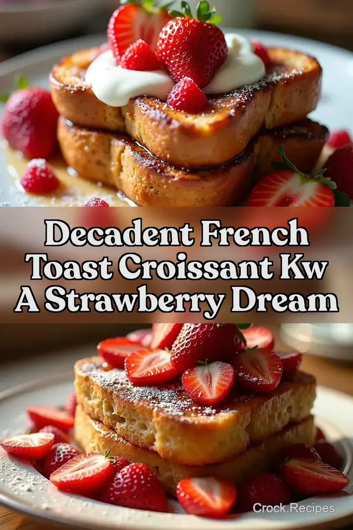 Decadent French Toast Croissant kw A Strawberry Dream
