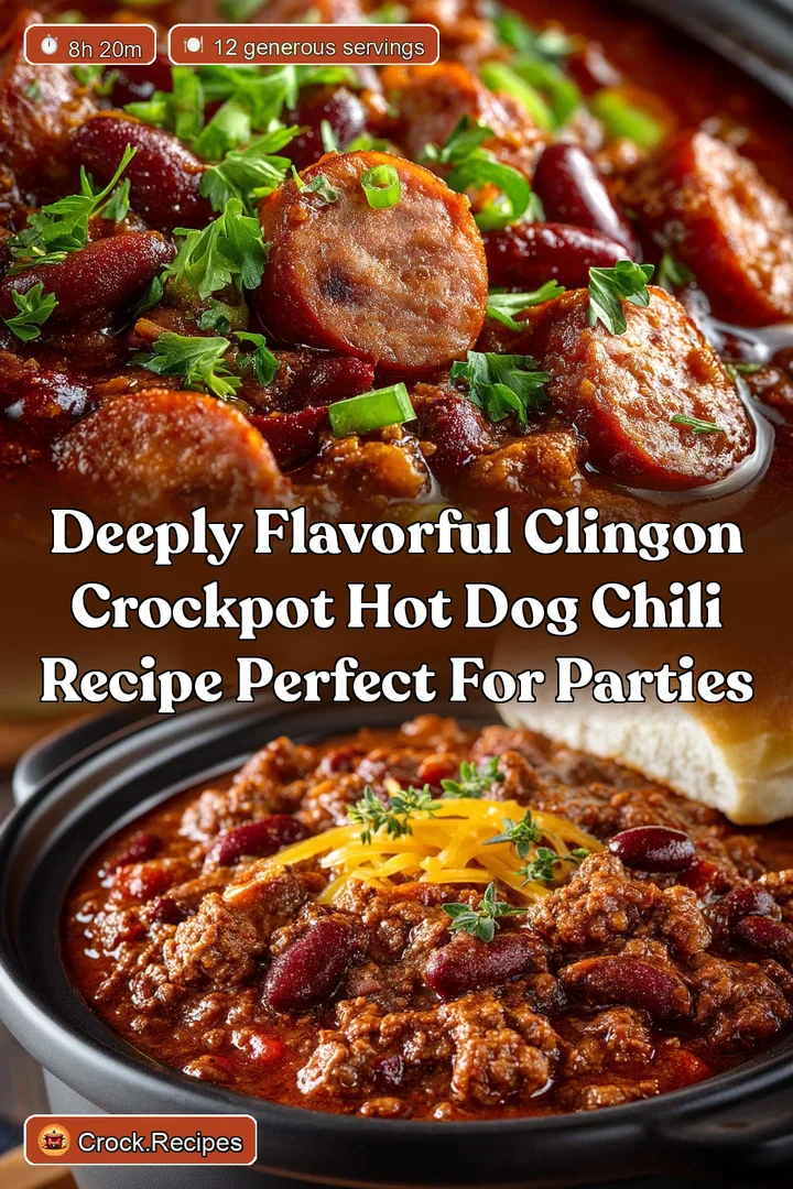 Deeply Flavorful ClingOn Crockpot Hot Dog Chili Recipe Perfect for Parties