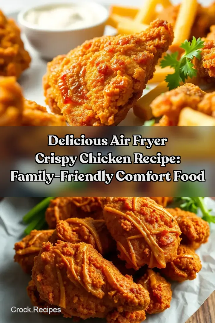 Delicious Air Fryer Crispy Chicken Recipe: Family-Friendly Comfort Food : PIN FOR LATER Delicious Air Fryer Crispy Chicken Recipe: Family-Friendly Comfort Food