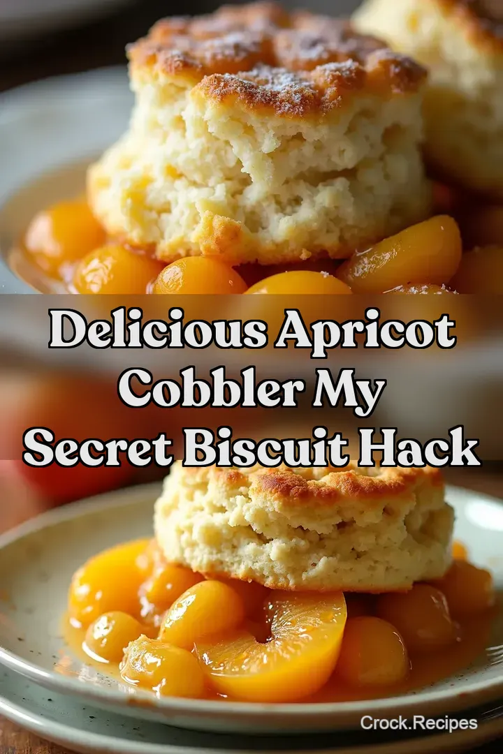 Delicious Apricot Cobbler My Secret Biscuit Hack