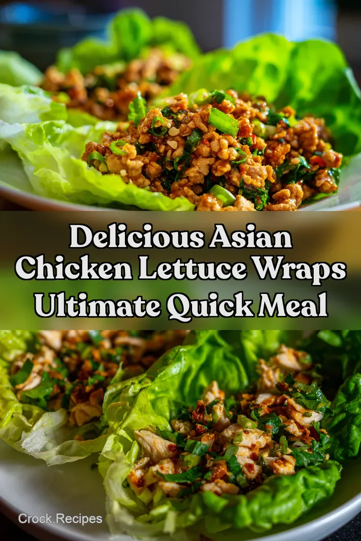 Delicious Asian Chicken Lettuce Wraps Ultimate Quick Meal