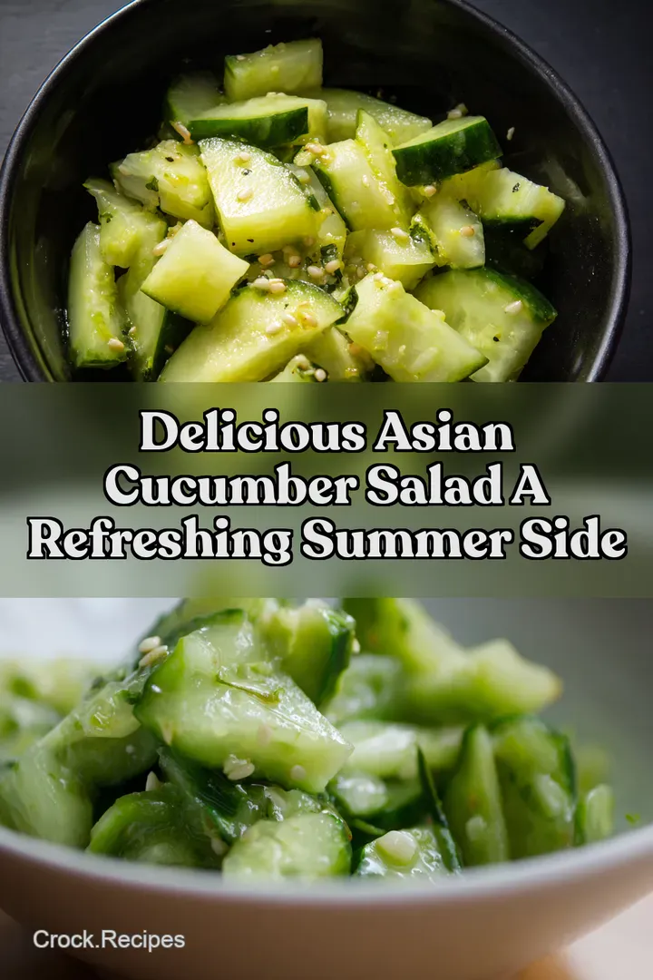 Delicious Asian Cucumber Salad A Refreshing Summer Side