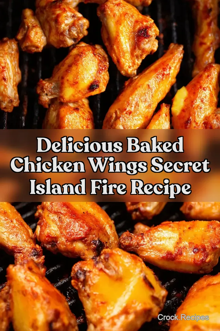 Delicious Baked Chicken Wings Secret Island Fire Recipe