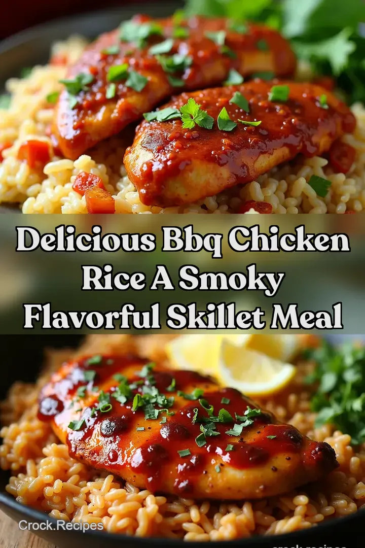 Delicious BBQ Chicken Rice A Smoky Flavorful Skillet Meal