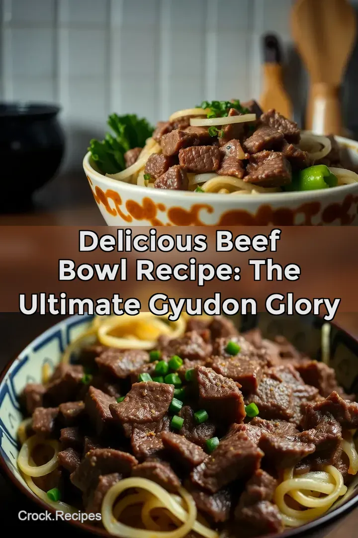 Delicious Beef Bowl Recipe: The Ultimate Gyudon Glory