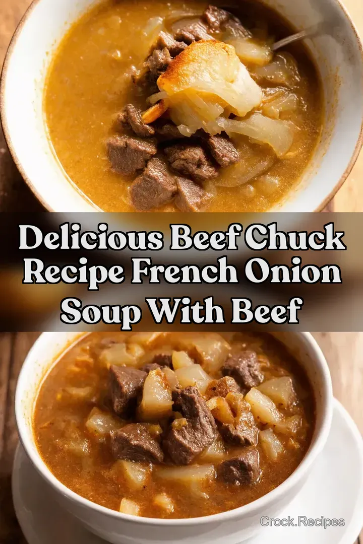 Delicious Beef Chuck Recipe French Onion Soup With Beef