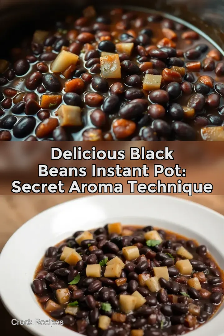 Delicious Black Beans Instant Pot: Secret Aroma Technique