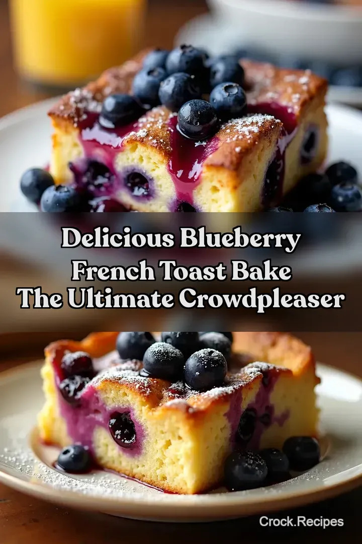 Delicious Blueberry French Toast Bake The Ultimate CrowdPleaser