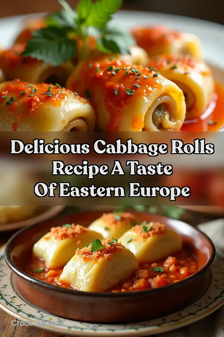 Delicious Cabbage Rolls Recipe A Taste of Eastern Europe
