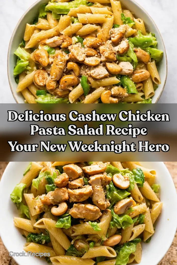 Delicious Cashew Chicken Pasta Salad Recipe Your New Weeknight Hero