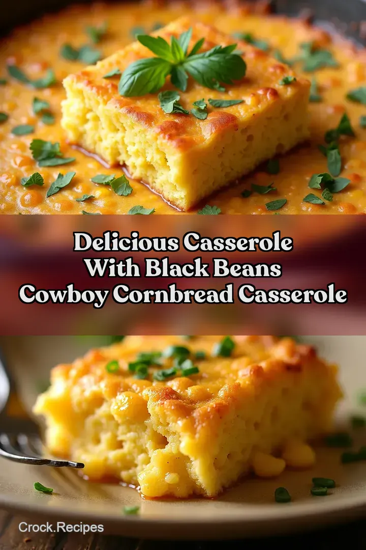 Delicious Casserole With Black Beans Cowboy Cornbread Casserole