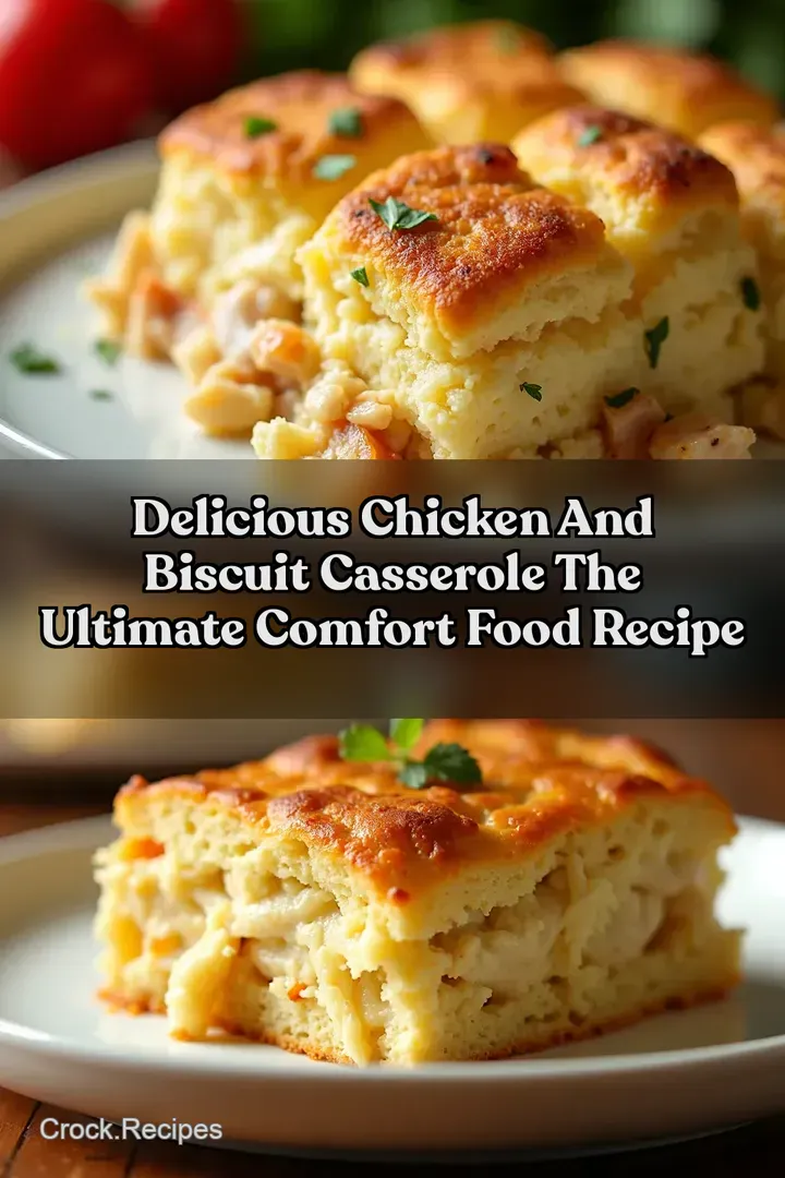 Delicious Chicken and Biscuit Casserole The Ultimate Comfort Food Recipe