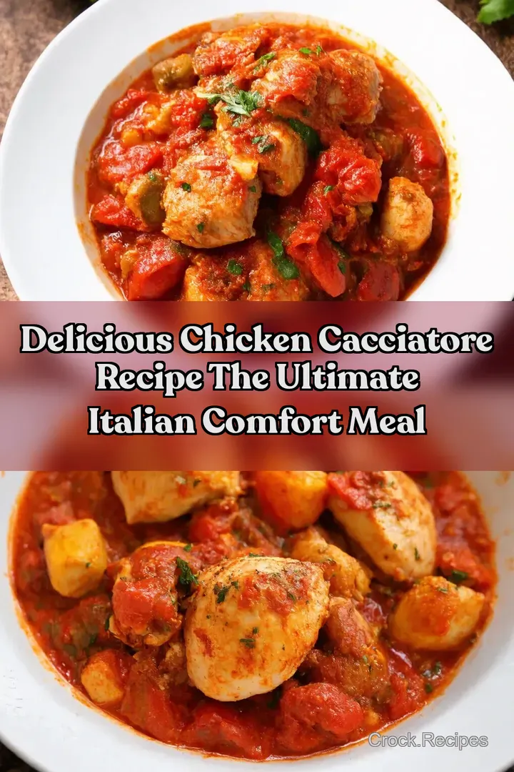 Delicious Chicken Cacciatore Recipe The Ultimate Italian Comfort Meal