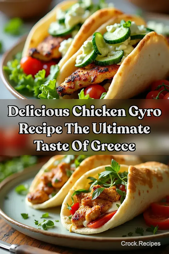 Delicious Chicken Gyro Recipe The Ultimate Taste of Greece