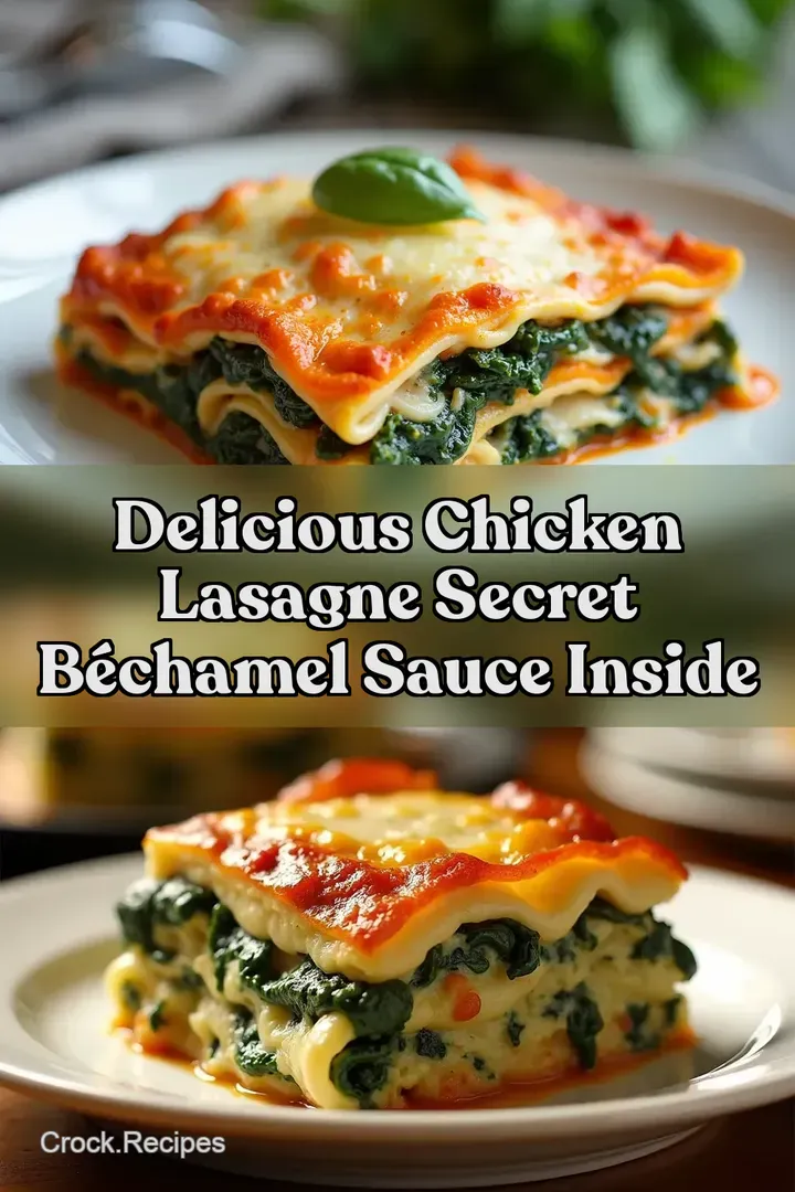 Delicious Chicken Lasagne Secret B&eacute;chamel Sauce Inside
