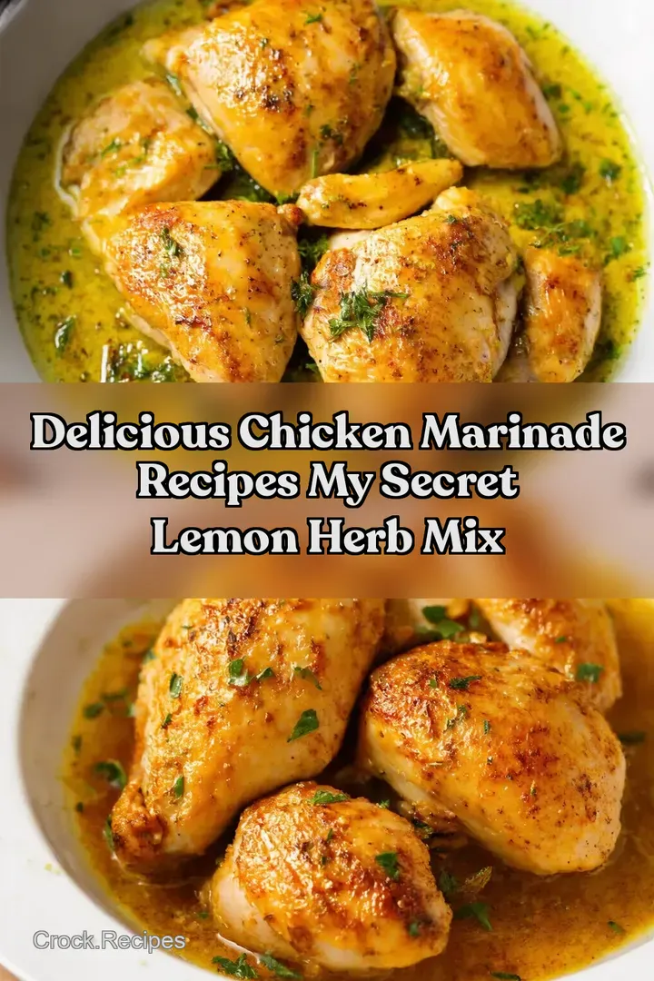 Delicious Chicken Marinade Recipes My Secret Lemon Herb Mix