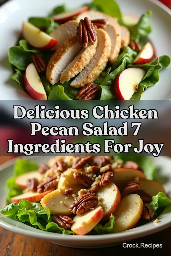 Delicious Chicken Pecan Salad 7 Ingredients For Joy