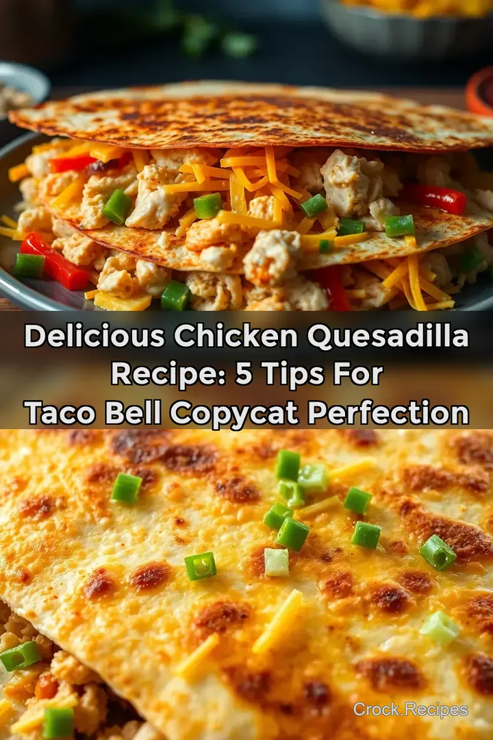 Delicious Chicken Quesadilla Recipe: 5 Tips for Taco Bell Copycat Perfection