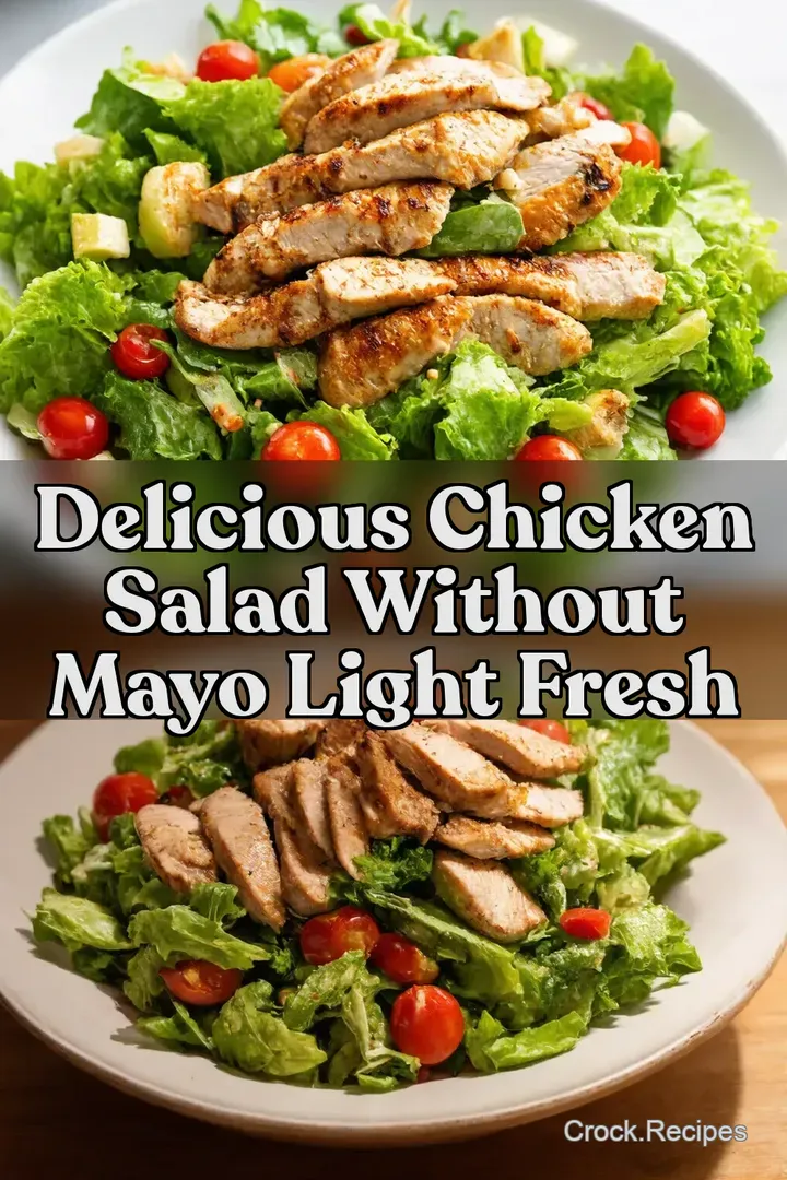 Delicious Chicken Salad Without Mayo Light Fresh
