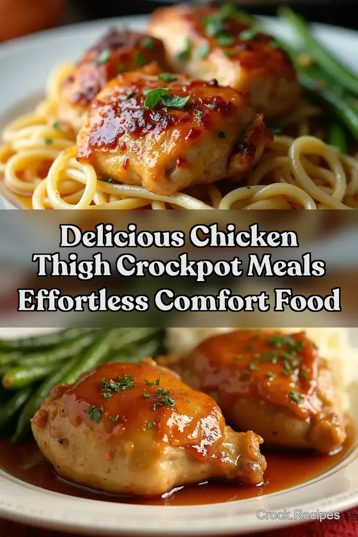 Delicious Chicken Thigh Crockpot Meals Effortless Comfort Food