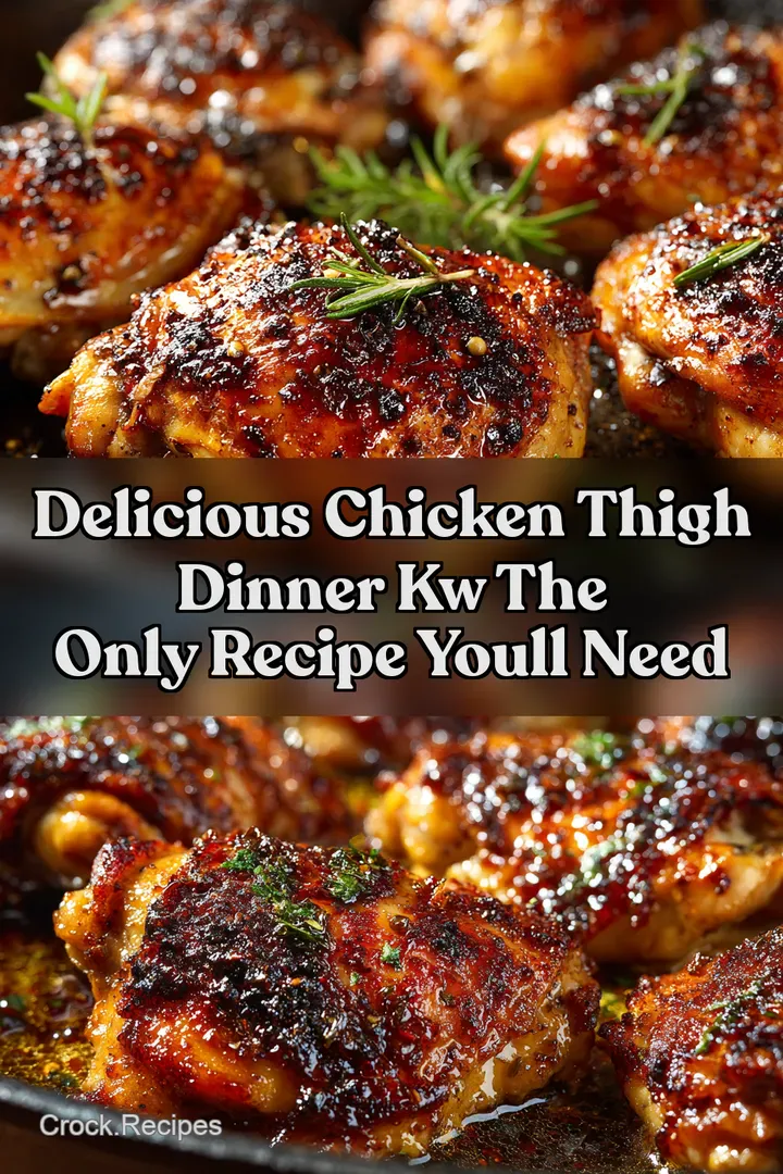 Delicious Chicken Thigh Dinner kw The Only Recipe Youll Need
