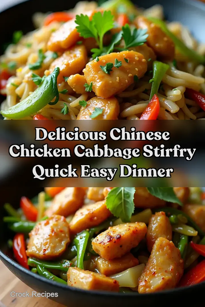 Delicious Chinese Chicken Cabbage StirFry Quick Easy Dinner