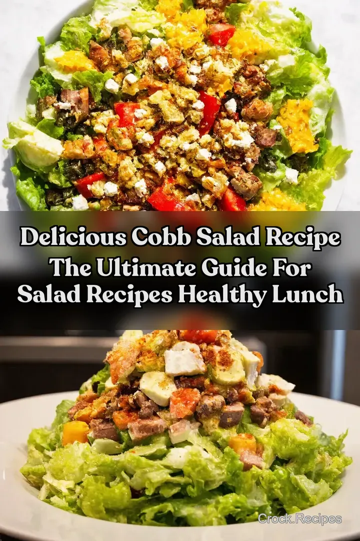 Delicious Cobb Salad Recipe The Ultimate Guide for Salad Recipes Healthy Lunch