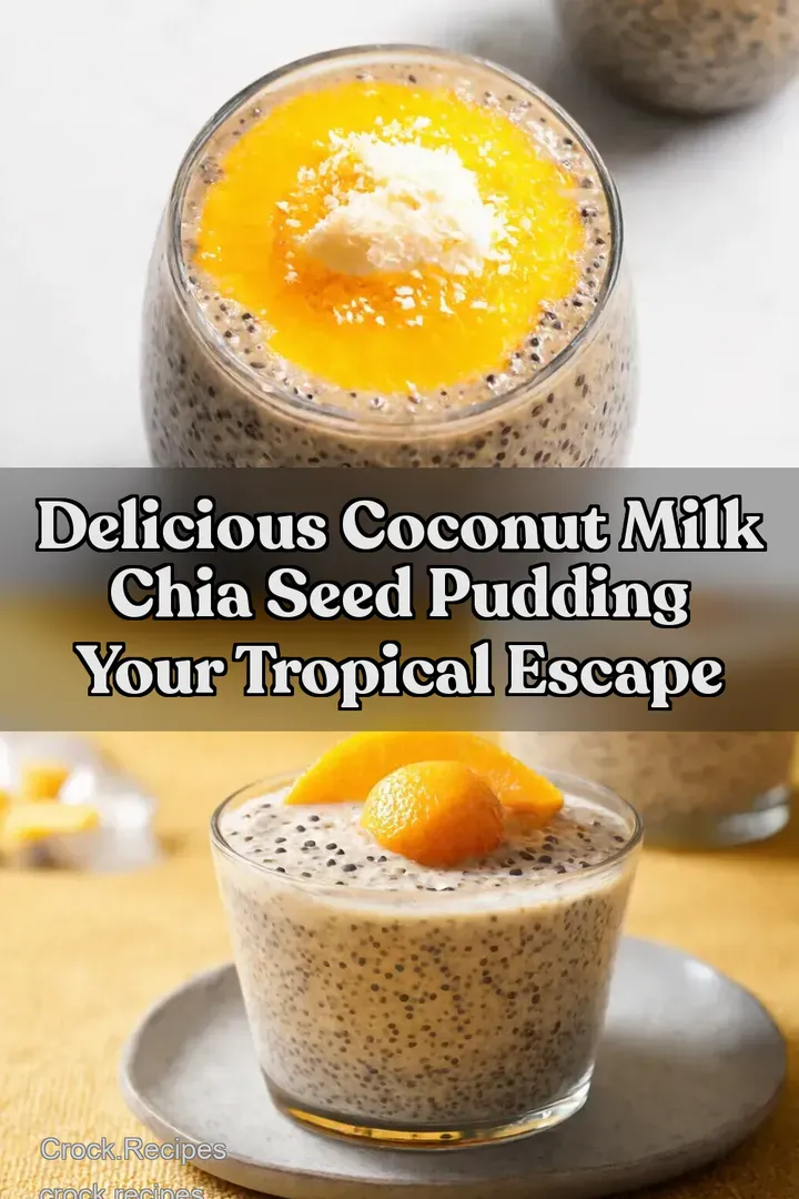 Delicious Coconut Milk Chia Seed Pudding Your Tropical Escape : PIN FOR LATER Delicious Coconut Milk Chia Seed Pudding Your Tropical Escape