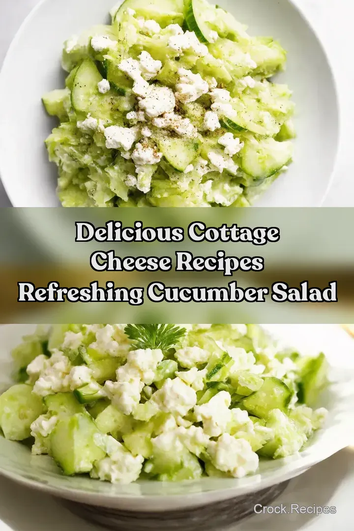 Delicious Cottage Cheese Recipes Refreshing Cucumber Salad