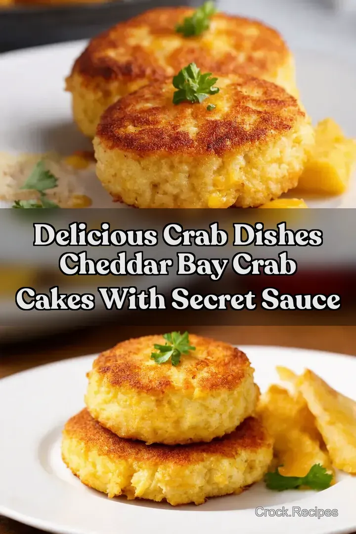 Delicious Crab Dishes Cheddar Bay Crab Cakes With Secret Sauce