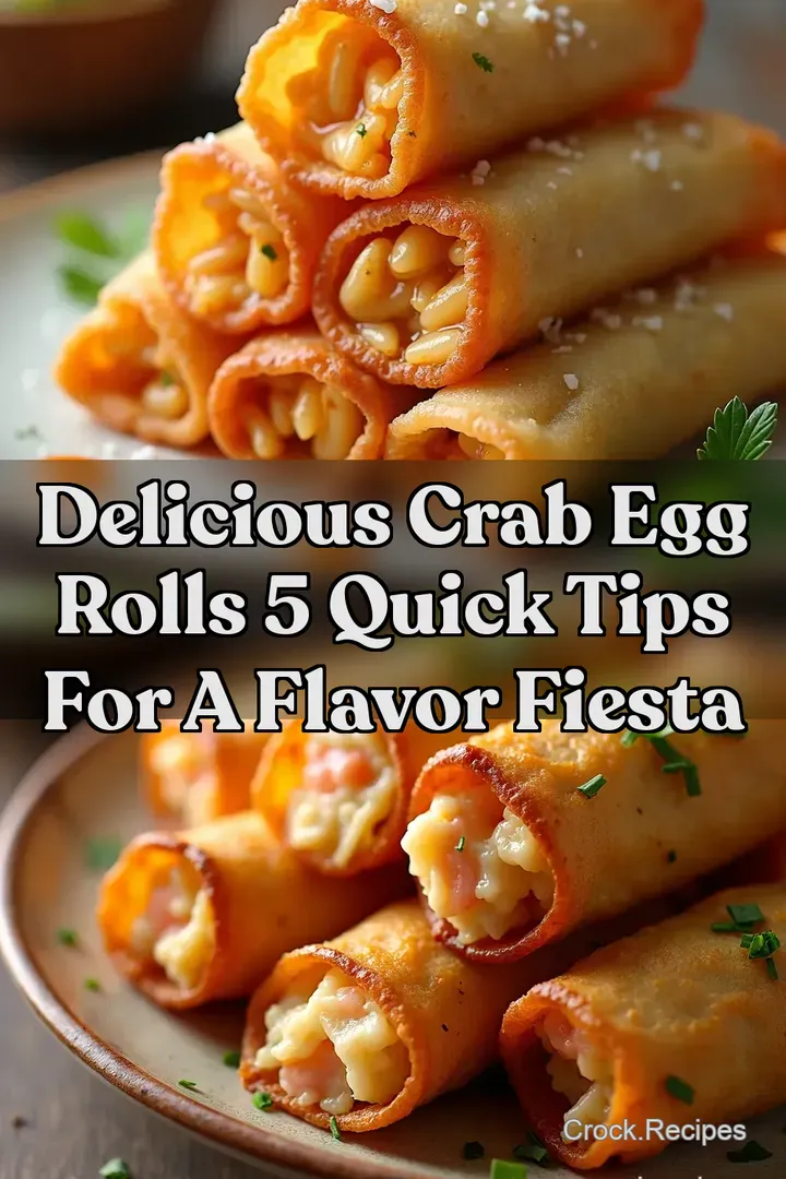 Delicious Crab Egg Rolls 5 Quick Tips for a Flavor Fiesta