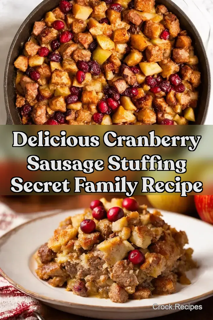 Delicious Cranberry Sausage Stuffing Secret Family Recipe