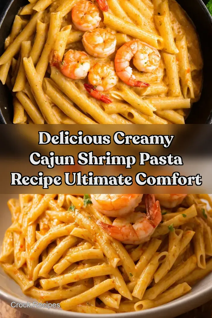 Delicious Creamy Cajun Shrimp Pasta Recipe Ultimate Comfort : PIN FOR LATER Delicious Creamy Cajun Shrimp Pasta Recipe Ultimate Comfort