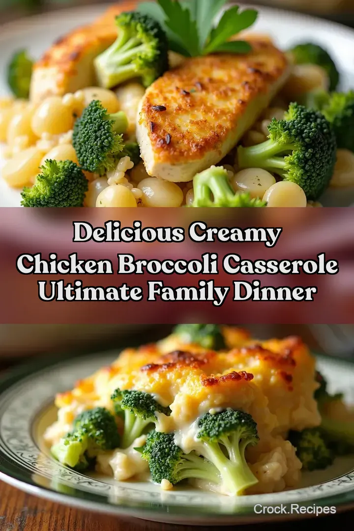 Delicious Creamy Chicken Broccoli Casserole Ultimate Family Dinner