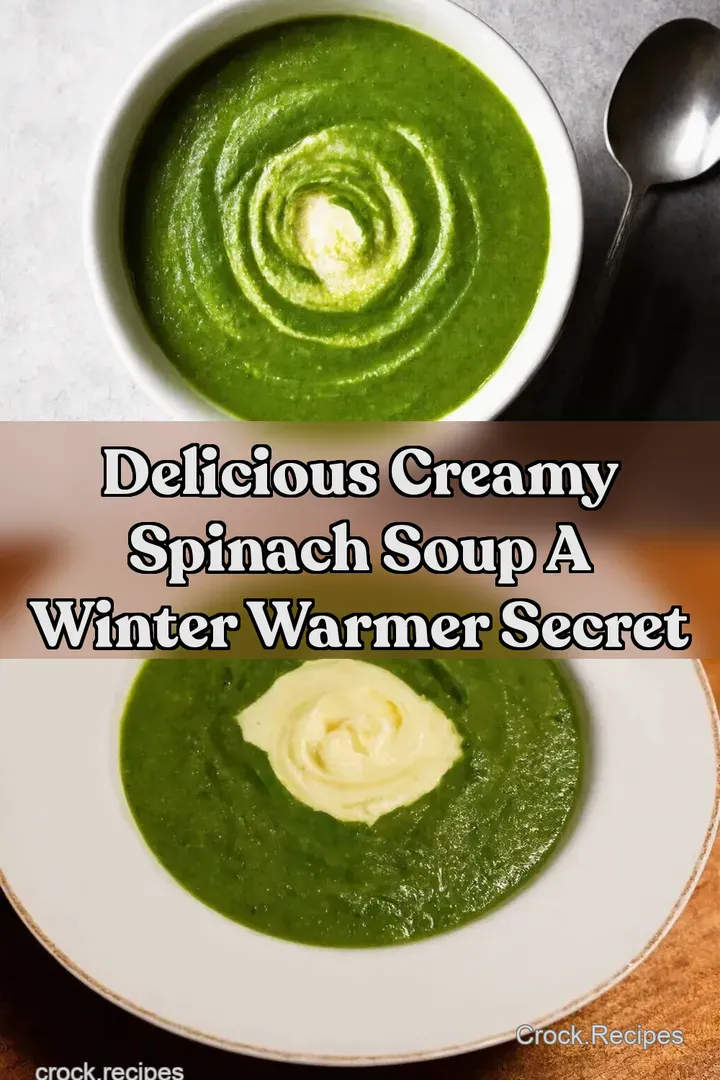Delicious Creamy Spinach Soup A Winter Warmer Secret