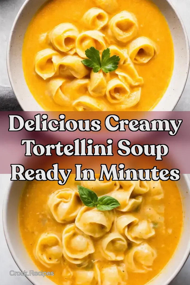Delicious Creamy Tortellini Soup Ready in Minutes