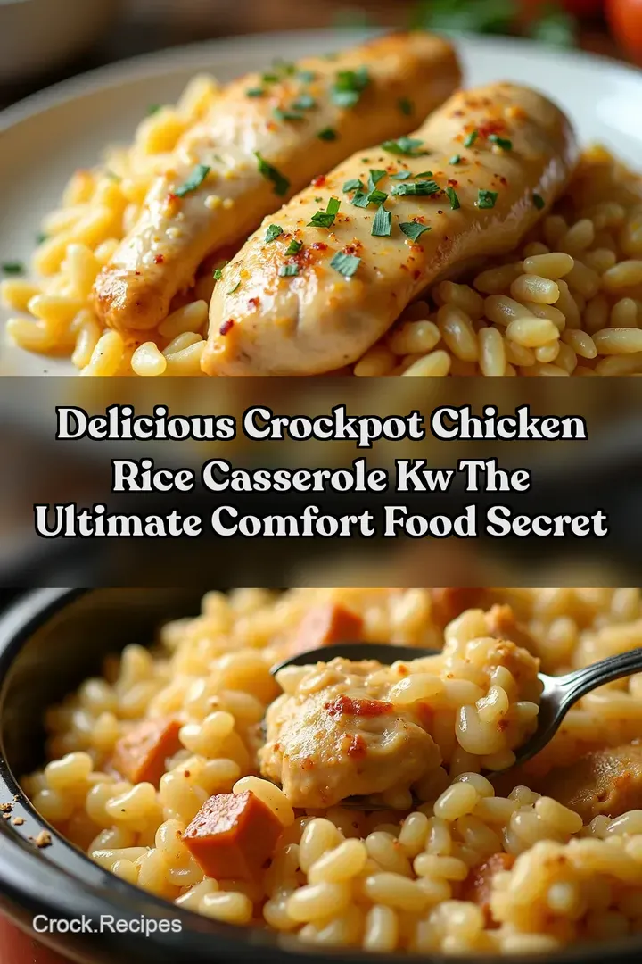 Delicious Crockpot Chicken Rice Casserole kw The Ultimate Comfort Food Secret